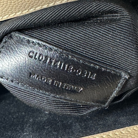 Saint Laurent Beige Large Grain de Poudre Chevron - Envelope Satchel YSL Bag - Picture 9 of 11